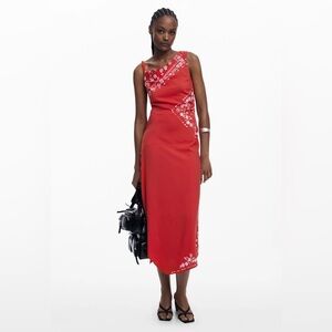 Desigual ASYMMETRIC BANDANA FLORAL DRESS XL